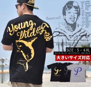 tシャツ 半袖tシャツ メンズ 大きいサイズ プリント ブランド 人気 シャーク ストリート DOP Wiz Khalifa ウィズカリファ