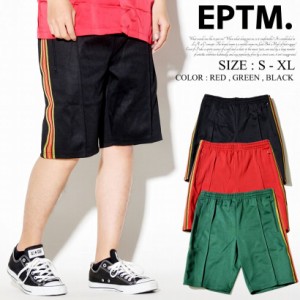 EPTM エピトミ トラックパンツ メンズ ハーフパンツ ショーツ サイドライン 半パン 短パン ストリート系 ファッション 2018春夏新作