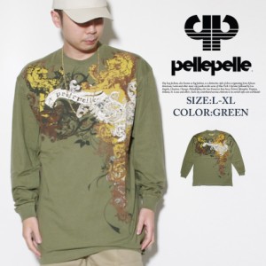 Pelle Pelle ペレペレ tシャツ メンズ 長袖 大きいサイズ 人気 プリント