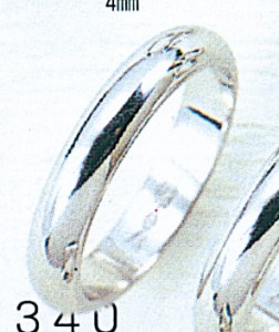 Pt900甲丸4mmプラチナマリッジリング結婚指輪TRK340【送料無料】【品質保証】【父の日】