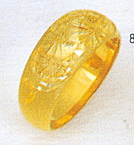 K18月形菊7g金マリッジリング結婚指輪TRK509【送料無料】【品質保証】【父の日】