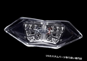 Smoke LED Tail Brake Turn Signal Light For Kawasaki Ninja 250 Ninja 300 13-14