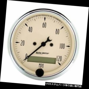 タコメーター オートメーター1887アンティークベージュ空芯スピードメーターゲージ  Auto Meter 1887 Anti