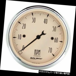 タコメーター オートメーター1898アンティークベージュ空芯インダッシュタコメーターゲージ  Auto Meter 1898 