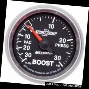 タコメーター オートメーター3603 Sport-Comp IIメカニカルブースト/バキュームゲージ  Auto Meter 