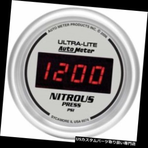 タコメーター オートメーター6574ウルトラライトデジタルデジタル窒素圧力計  Auto Meter 6574 Ultra-L