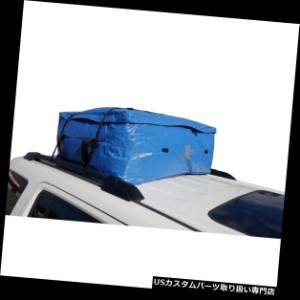 カーゴ、ルーフ キャリア カーゴバッグ防水ターポリンSUVルーフラックバッグキャリアミディアムブルー  Cargo Bag W