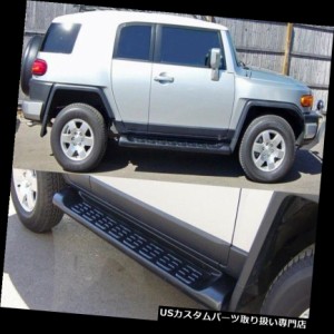 サイドステップ トヨタFJクルーザー2007-16アルミランニングボードサイドステップナフバーガードにフィット  Fit To