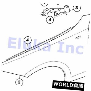 BMW純正サイドパネルフェンダーフロント左E90 E90N E91 E91N 