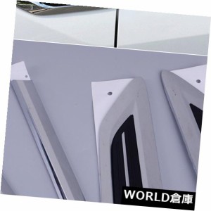 VWティグアンのための2組の車の気流のフェンダーの出口のフードの側面の装飾のトリムカバー 