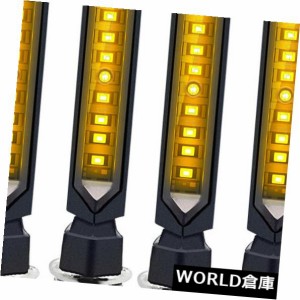 4個入りサイドマーカーライトモーター駆動LED電球12LEDイエローシグナルランプ 