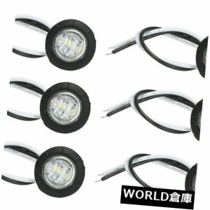 10ピース3/4 "車のラウンドサイドクリア12 v LEDライトマーカートレーラー弾丸電球I 0 M 3 