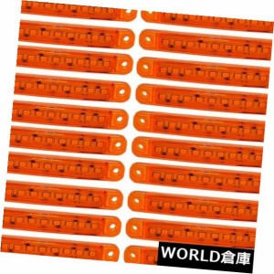 20 xサイドマーカーインジケータライト9 LED SMDオレンジ琥珀色24VトラックトレーラーA13o 