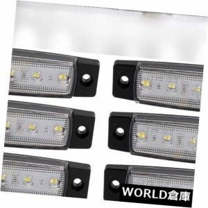 トラックのトレーラートラックのための10x 12V SMD 6 LEDの白い後部側面のマーカーの軽い位置 