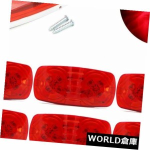 普遍的な赤いLEDの側面マーカーはバンのトラックRVのための整理ランプ10Pcs 12Vをつけます 