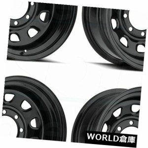 ホイール 4本セット 16x8 Vision 84 Vision 5x5.5 / 5x139.7 -12ブラックホイールリムセット（4）  