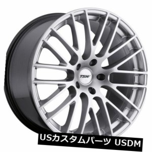 ホイール 4本セット 18x8.5 TSW最大5x120リム+15ハイパーシルバーホイール（4個セット）  18x8.5 TSW Max 5