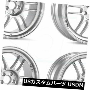 ホイール 4本セット 18x9 / 18x9.5シルバーペイントホイールエンケイRPF1 5x114.3 35/15（4個セット）  18x