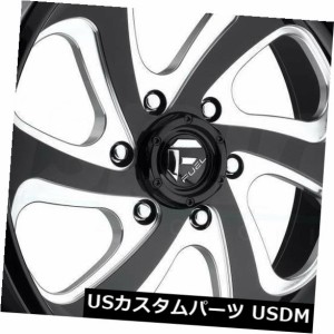 ホイール 4本セット 20x9ブラックミルドホイールフューエルフローD587 8x170 1（4個セット）  20x9 Black Mill