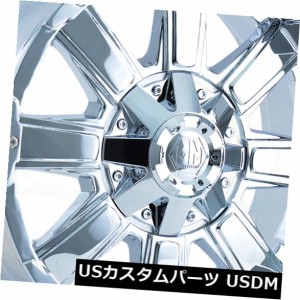 ホイール 4本セット 18x9クロームホイールメイヘムカオス8x6.5 / 8x170 -12（4個セット）  18x9 Chrome Wh