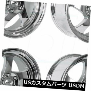 ホイール 4本セット 17x9 Chrome Wheels Whistler KR1 4x114.3 25（4個セット）  17x9 Chr