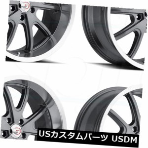 ホイール 4本セット 4-新しい15 "Vision 143トルクホイール15x7 5x4.75 -7ガンメタルリム  4-New 15" 