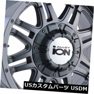 ホイール 4本セット 4-新しい18インチイオン186ホイール18x9 8x180 25ガンメタルリム  4-New 18" Ion 186