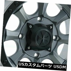 ホイール 4本セット 4-新しい17 "ダーティライフアイアンマンホイール17x8.5 5x114.3 -6マットガンメタルリム  4-Ne