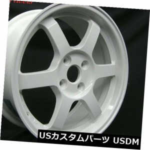 ホイール 4本セット 4-新しい17 "Rotaグリッドホイール17x8 4x108 40ホワイトリム  4-New 17" Rota Gr