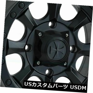 ホイール 4本セット 4-新しい18インチダーティライフアイアンマンホイール18x9 6x120 0マットブラックリム  4-New 18"