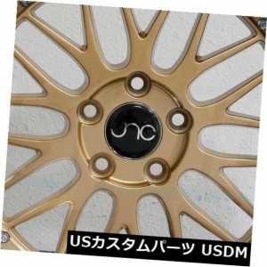 ホイール 4本セット 4-新しい19インチJNC 005 JNC005ホイール19x8.5 5x120 30ゴールドマシンリップリム  4-