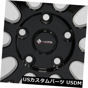 ホイール 4本セット 4-新しい19インチVors VR8ホイール19x8.5 / 19x9.5 5x115 35/35グロスブラックスタッ