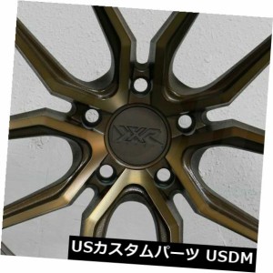 ホイール 4本セット 4-新しい19インチXXR 559ホイール19x8.5 / 19x10 5x120 40/40ブロンズスタッガードリム