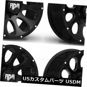 ホイール 4本セット 4-新しい22インチRDR RD02 RD2ホイール22x10 6x5.5 / 6x139.7 0ブラックリム  4-