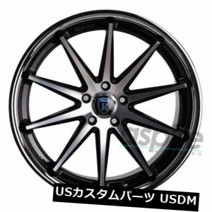 ホイール 4本セット 4-新しい19インチRohana RC10ホイール19x8.5 5x120 15マシンブラックリム  4-New 19