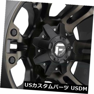 ホイール 4本セット 4-新しい17 "Fuel Vapor D569ホイール17x9 8x6.5 / 8x165.1 1黒い機械加工リム 