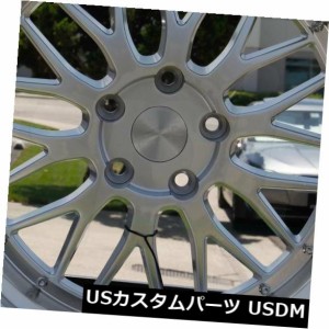 ホイール 4本セット 4-新しい19インチESR SR05 SR5ホイール19x9.5 5x114.3 22ハイパーシルバーリム  4-Ne