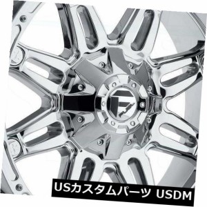 ホイール 4本セット 4-新しい22インチ燃料人質D530ホイール22x14 6x135 / 6x5.5 -76クロムリム  4-New 2