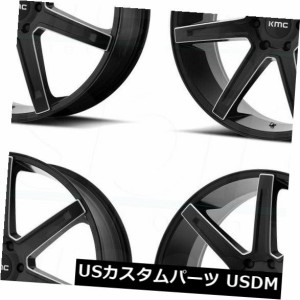 ホイール 4本セット 4-新しい20 "KMC KM700ホイール20x9 6x135 35ブラックミルドリム  4-New 20" KMC