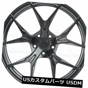 ホイール 4本セット 4-新しい22インチRohana RFX5ホイール22x9 / 22x10.5 5x112 30/40ブラックスタッガ