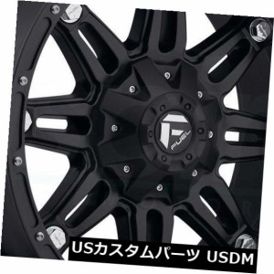 ホイール 4本セット 4-新しい22インチ燃料人質D531ホイール22x14 8x170 -76マットブラックリム  4-New 22" F