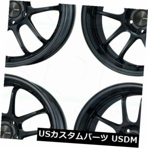 ホイール 4本セット 4-新しい17 "Enkei Pf01ホイール17x9 5x114.3 60ブラックペイントリム  4-New 17"