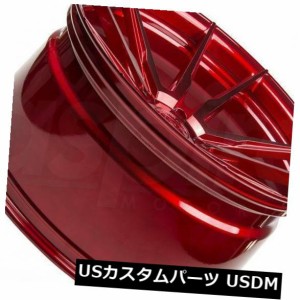 ホイール 4本セット 4-新しい20 "Rohana RF2ホイール20x10 / 20x11 5x120 25/25レッドスタッガードリム