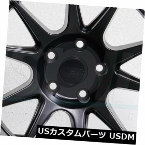 ホイール 4本セット 4-新しい19インチESR SR13ホイール19x10.5 5x114.3 22マットブラックリム  4-New 19