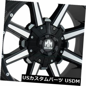 ホイール 4本セット 4-新しい22インチメイヘムアーセナルホイール22x12 6x135 / 6x5.5 -44グロスブラック加工リム  