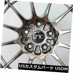 ホイール 4本セット 4-新しい19インチJNC 033 JNC033ホイール19x11 5x120 25ブラッククロムリム  4-New 