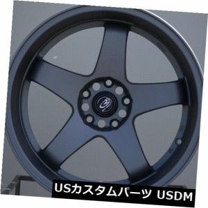 ホイール 4本セット 4-新しい18インチRota P 45R3ホイール18x12 5x114.3 -15マグネシウムブラックリム  4-N