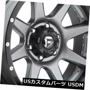 ホイール 4本セット 4-新しい22インチのフューエルランページD238ホイール22x12 8x6.5 / 8x165.1 -44 GunM