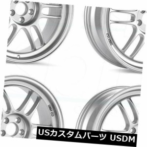 ホイール 4本セット 18x9.5 Enkei RPF1 5x114.3 15シルバーペイントホイールリムセット（4）  18x9.5 En