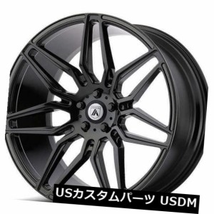 ホイール 4本セット 4 /新しい20インチスタッガードAsantiホイールABL-11グロスブラックリム  4/New 20" Stagg